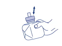 Käsi kiertää pullon korkkia auki