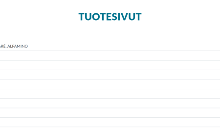Tuotesivut